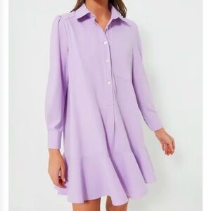 NWT Tuckernuck Lilac Crepe Callahan Shirt Dress